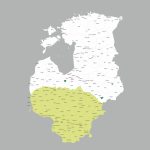 Baltijas valsts karte Lietuva